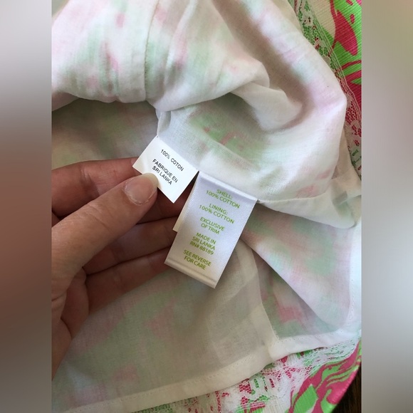 *LIKE NEW* Lilly Pulitzer Women’s 0 Floral/Elephant Lace Overlay Shift Dress - Picture 9 of 11